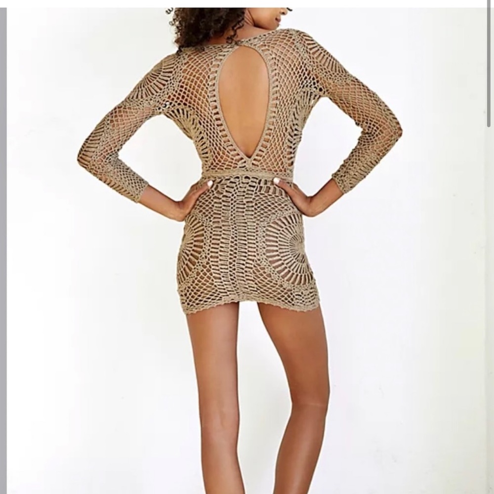 Free people knit crochet amara dress - Picture 2 of 3